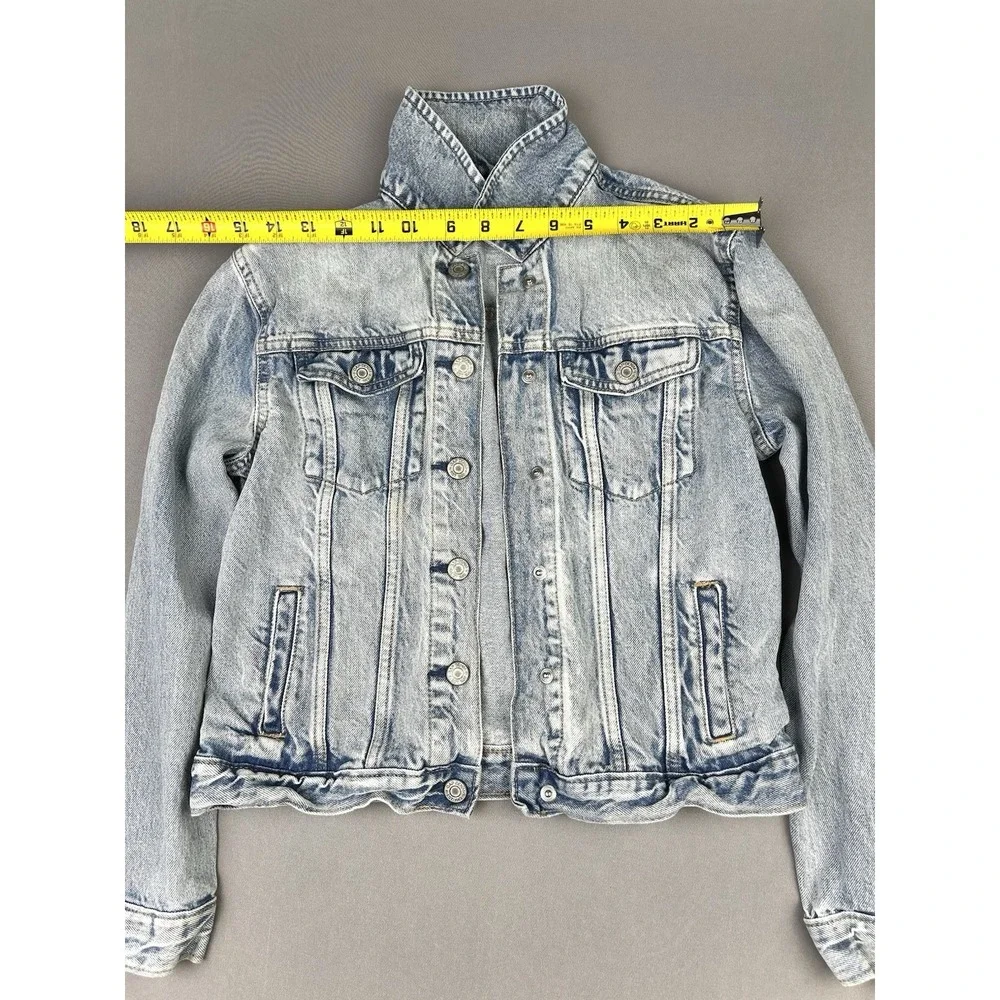 GAP Denim Girls XXL Crop Light Wash Jean‎ Jacket
